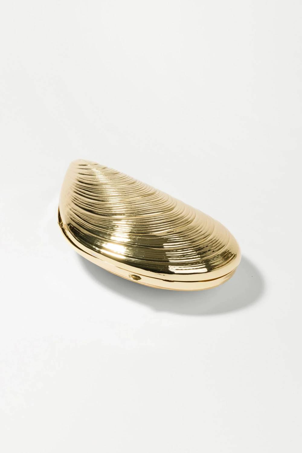 Simkhai - Women's Bridget Metal Oyster Clutch Bag