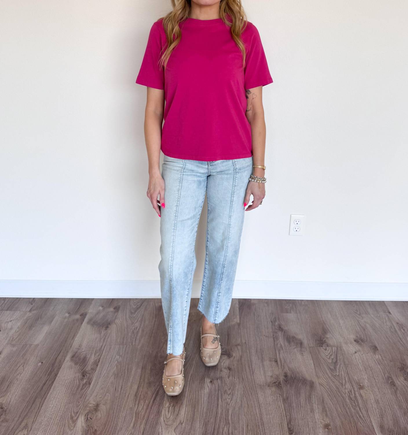 Daze - Elyse Side Panel High Rise Ankle Jeans