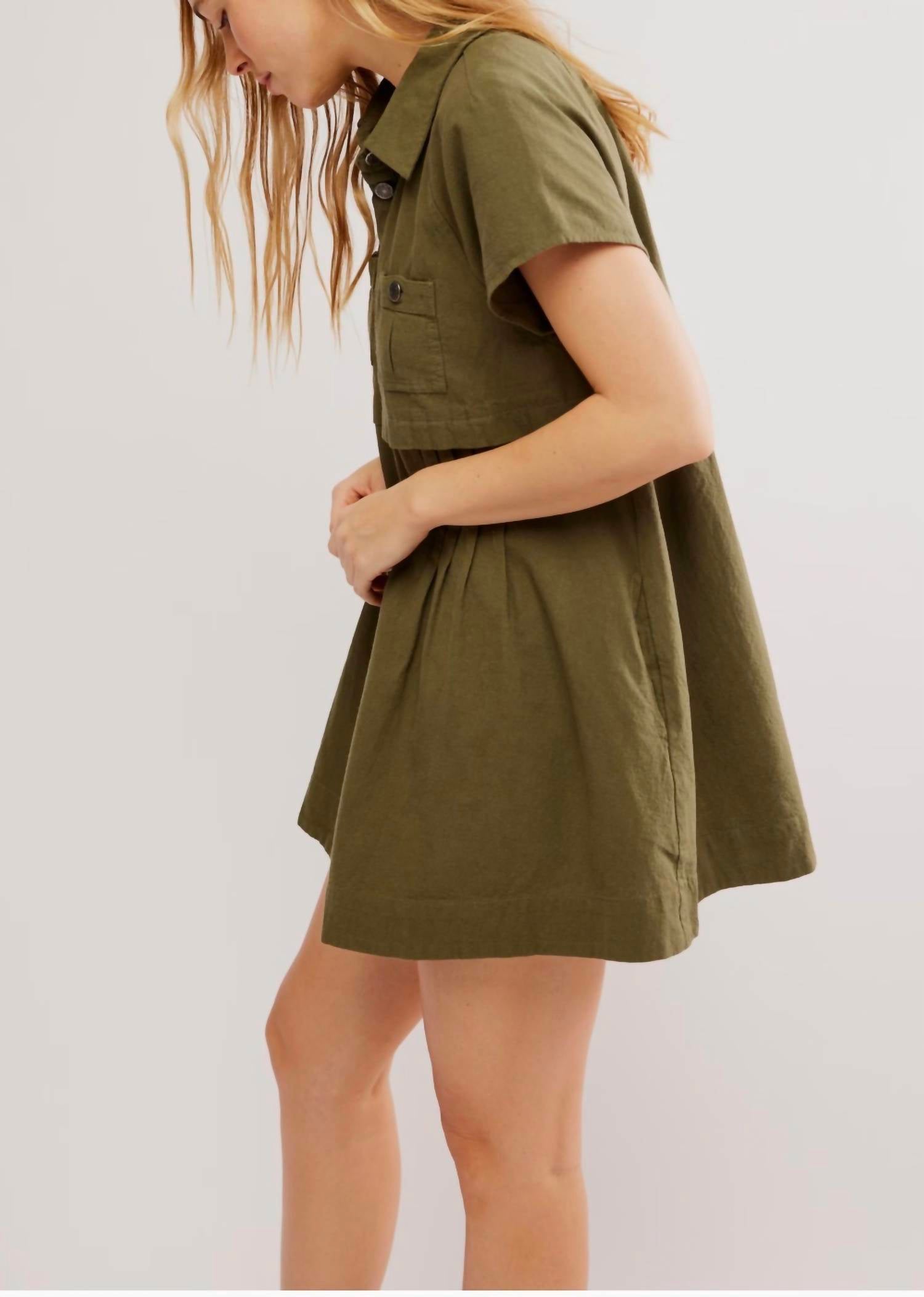 Free People - Ronnie Poplin mini dress