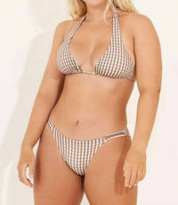 MAAJI Vichy Split Strap Bottoms in beige - women's swimwear - view 4