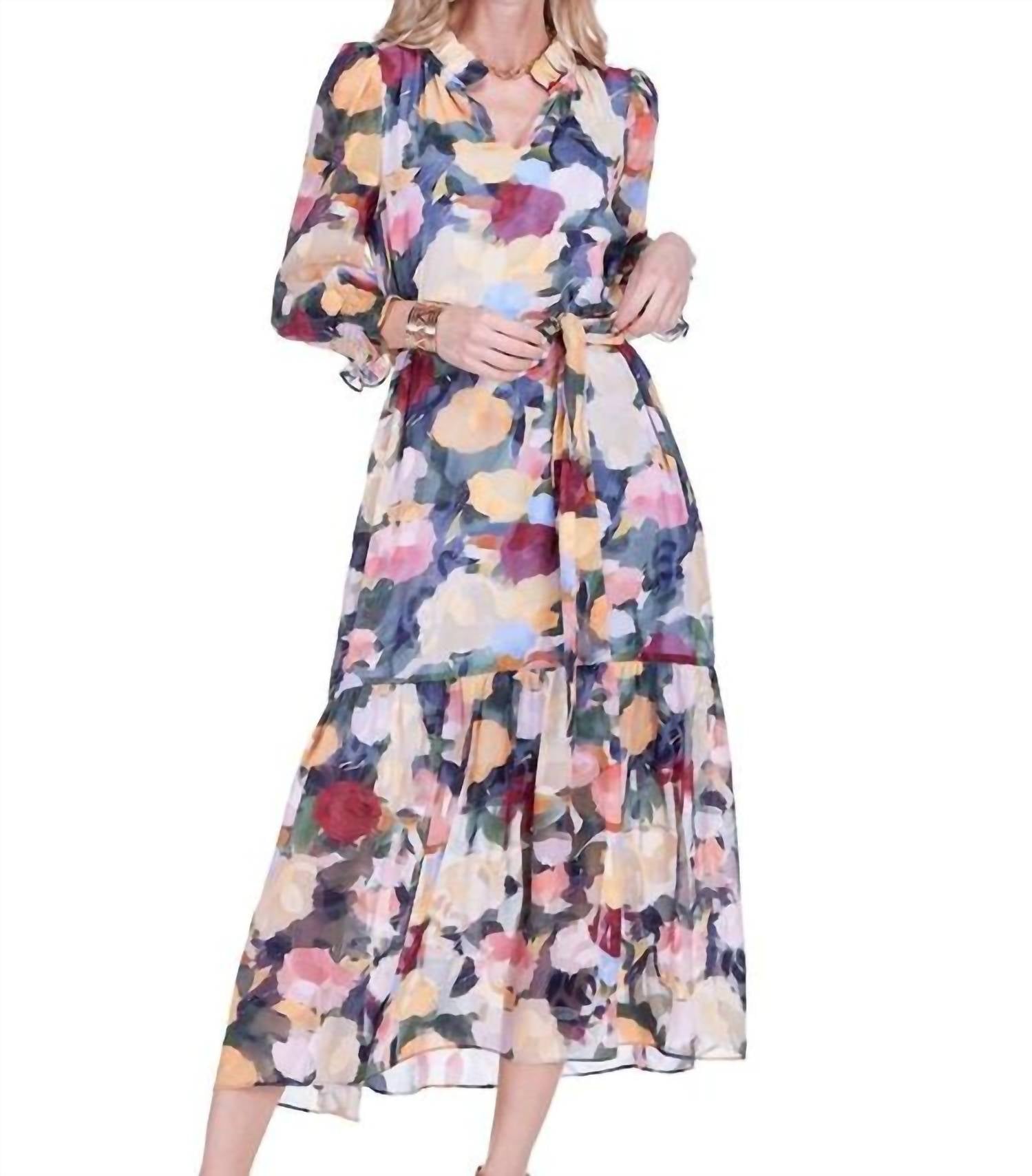 Joy Joy - Split neck maxi dress