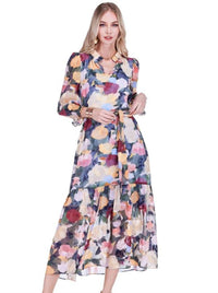 Joy Joy - Split neck maxi dress