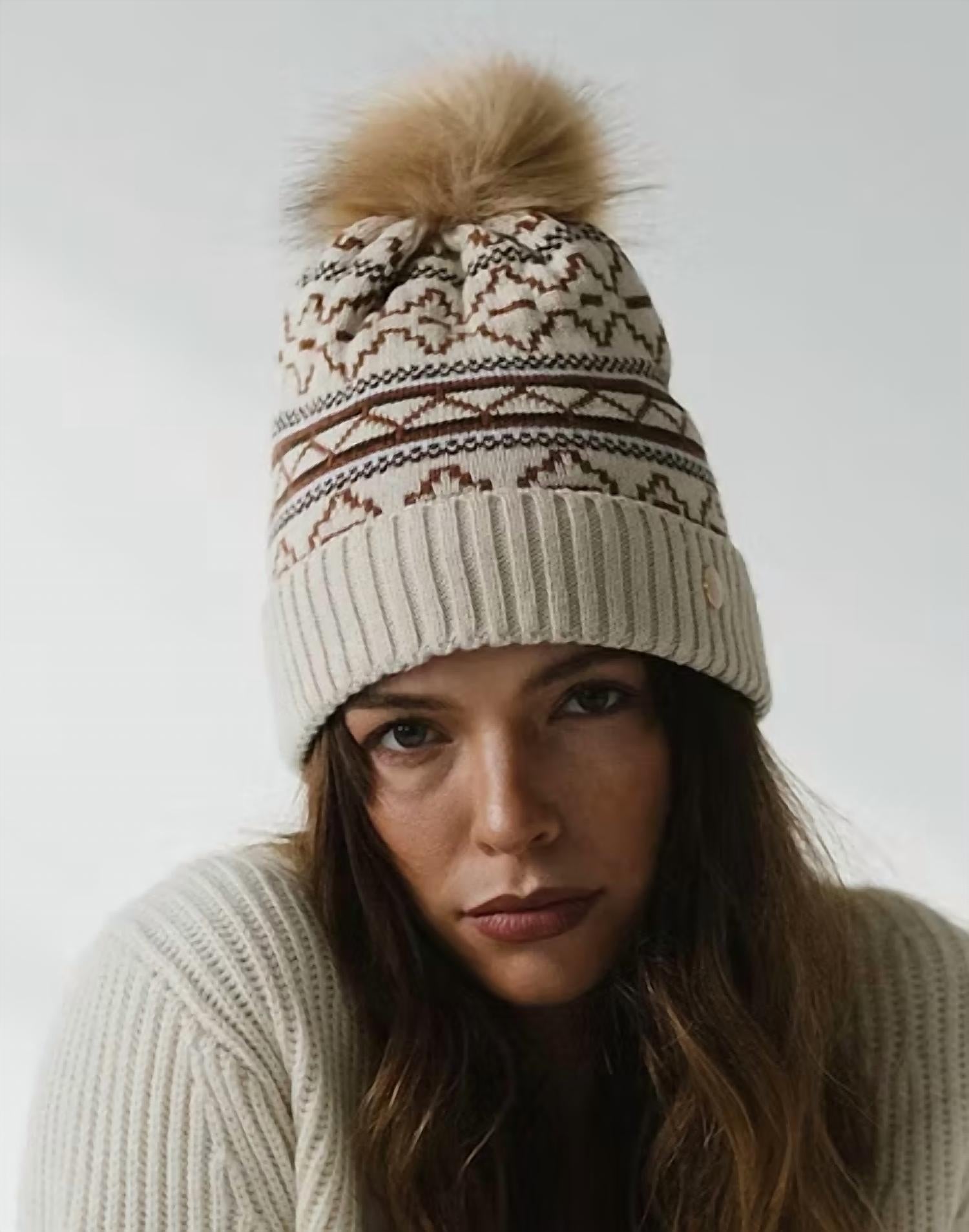 Gigi Pip - Aspen Knit Print Beanie