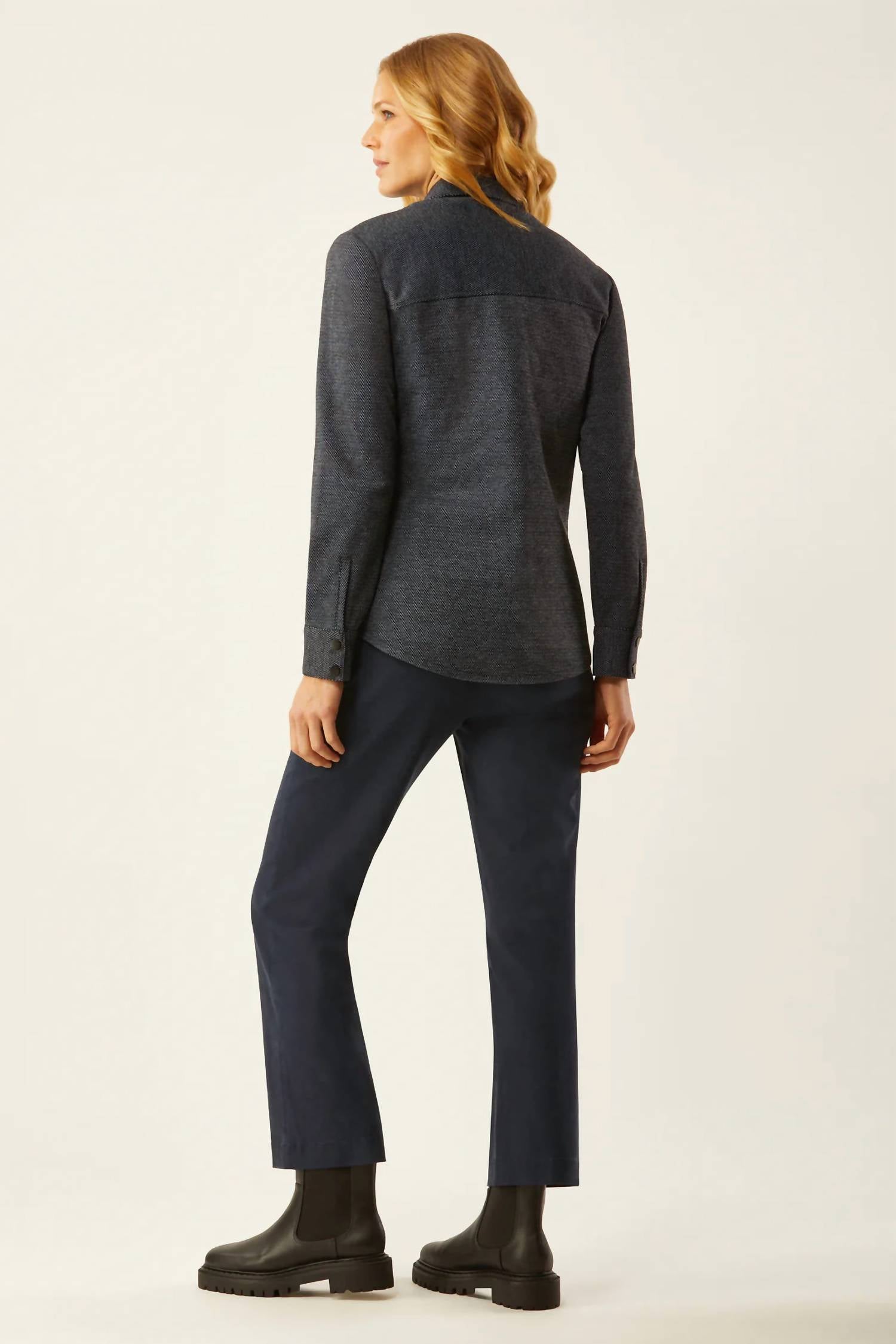 Ecru - Shirt Jacket with Zip-Out Liner