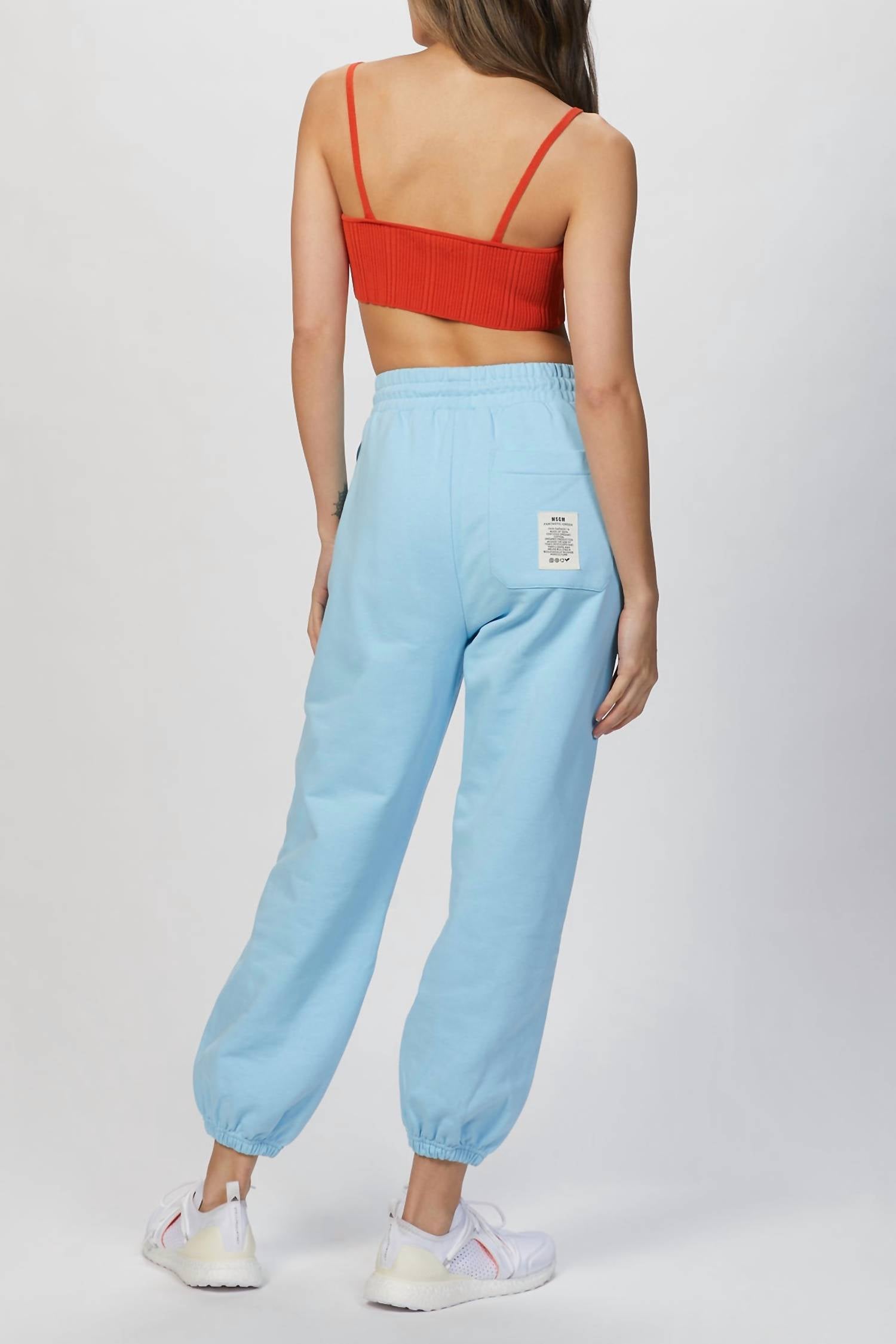 SLOGAN PRINT TRACK PANT