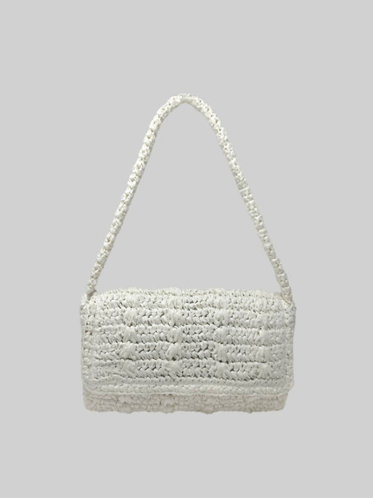 Urban Expression - Women's Cora Woven Straw Shoulder Bag