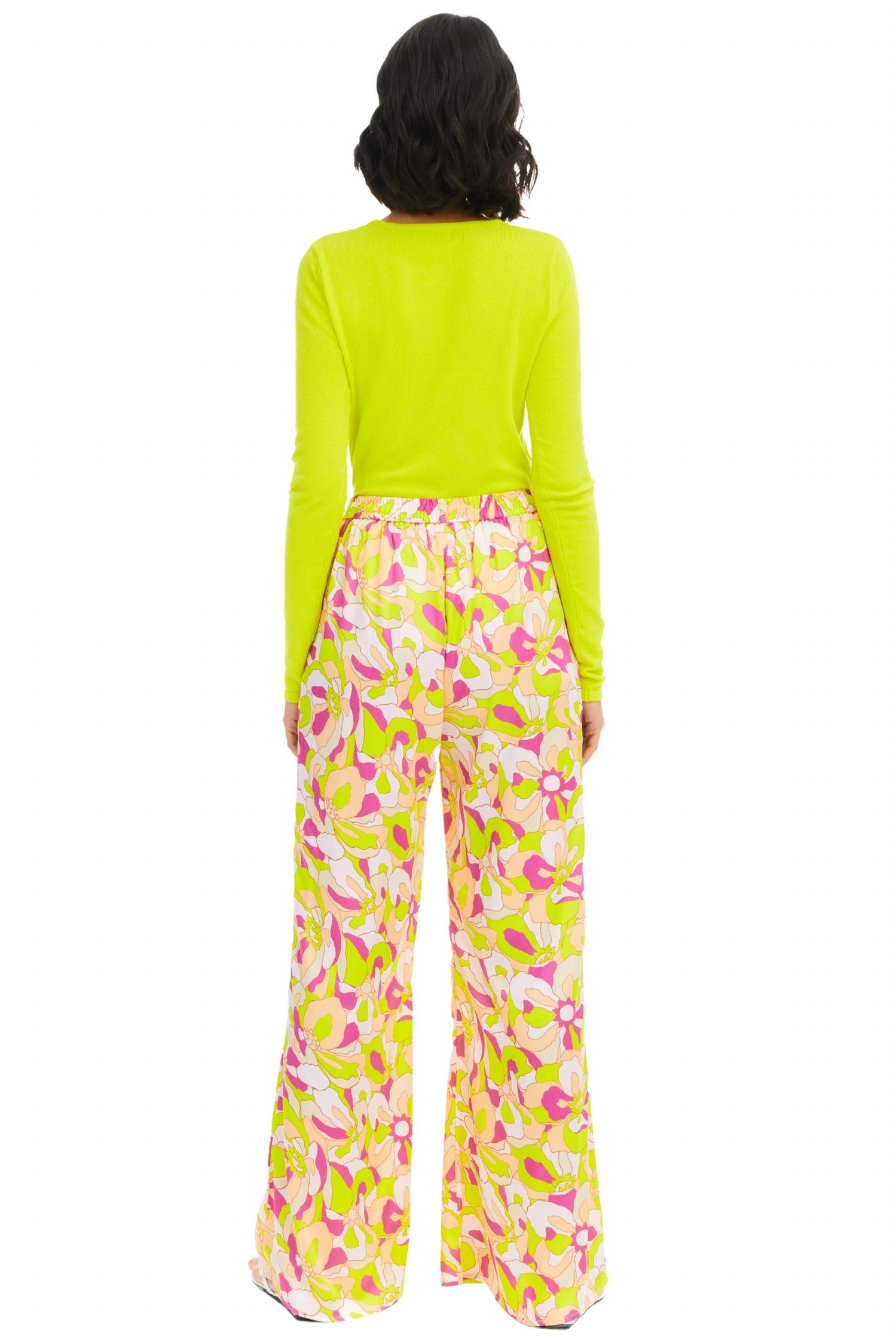 ALLISON NEW YORK Solid Rita Top in lime - women's long sleeve top - alternate view
