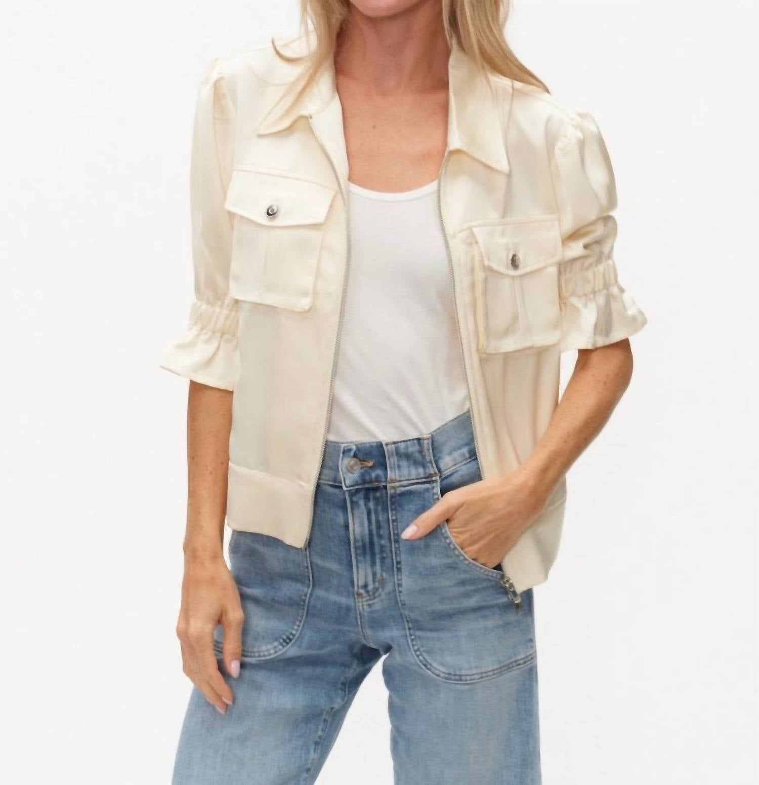 Six/Fifty - Anna 3/4 Satin Jacket
