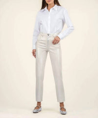 Kut From The Kloth - Reese High Rise Metallic Ankle Straight Jean