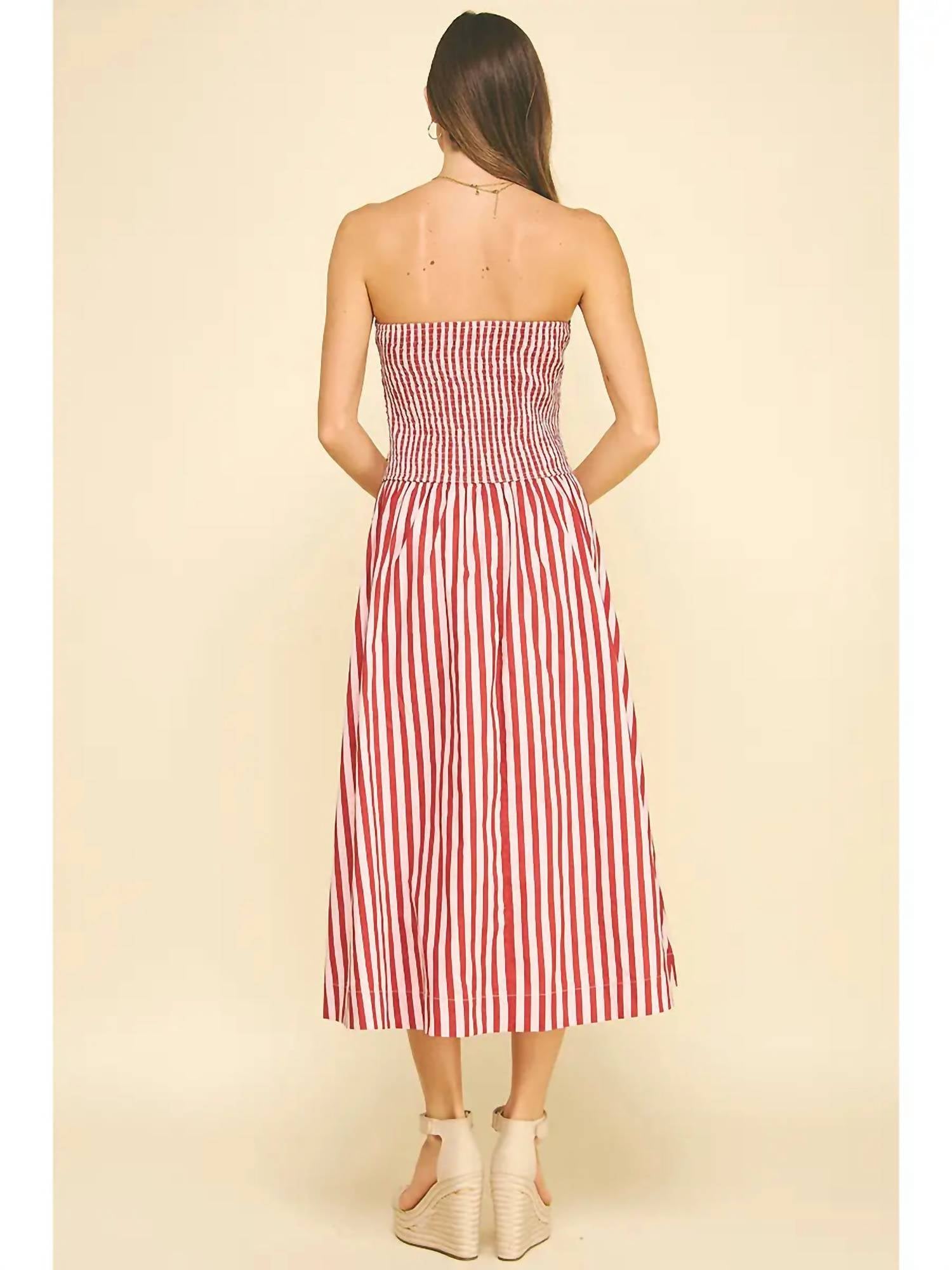 Pinch - Stripe Tube Maxi Dress