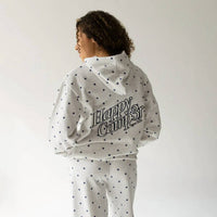 The Happy Camp3R - Polka Dot Appliqué Hoodie