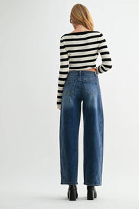 Jemina - High Rise Balloon Denim Pant