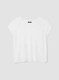 Eileen Fisher - Organic Linen Cotton Jewel Neck Top