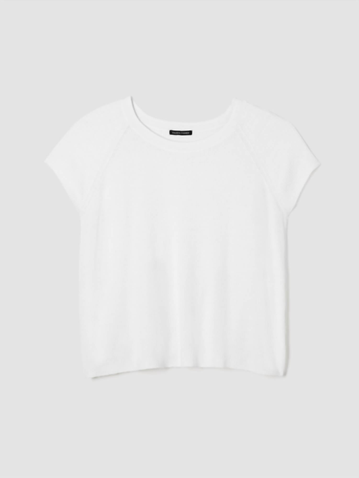 Eileen Fisher - Organic Linen Cotton Jewel Neck Top