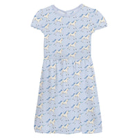 Kickee - Flutter Sleeve Twirl Dress with Pockets