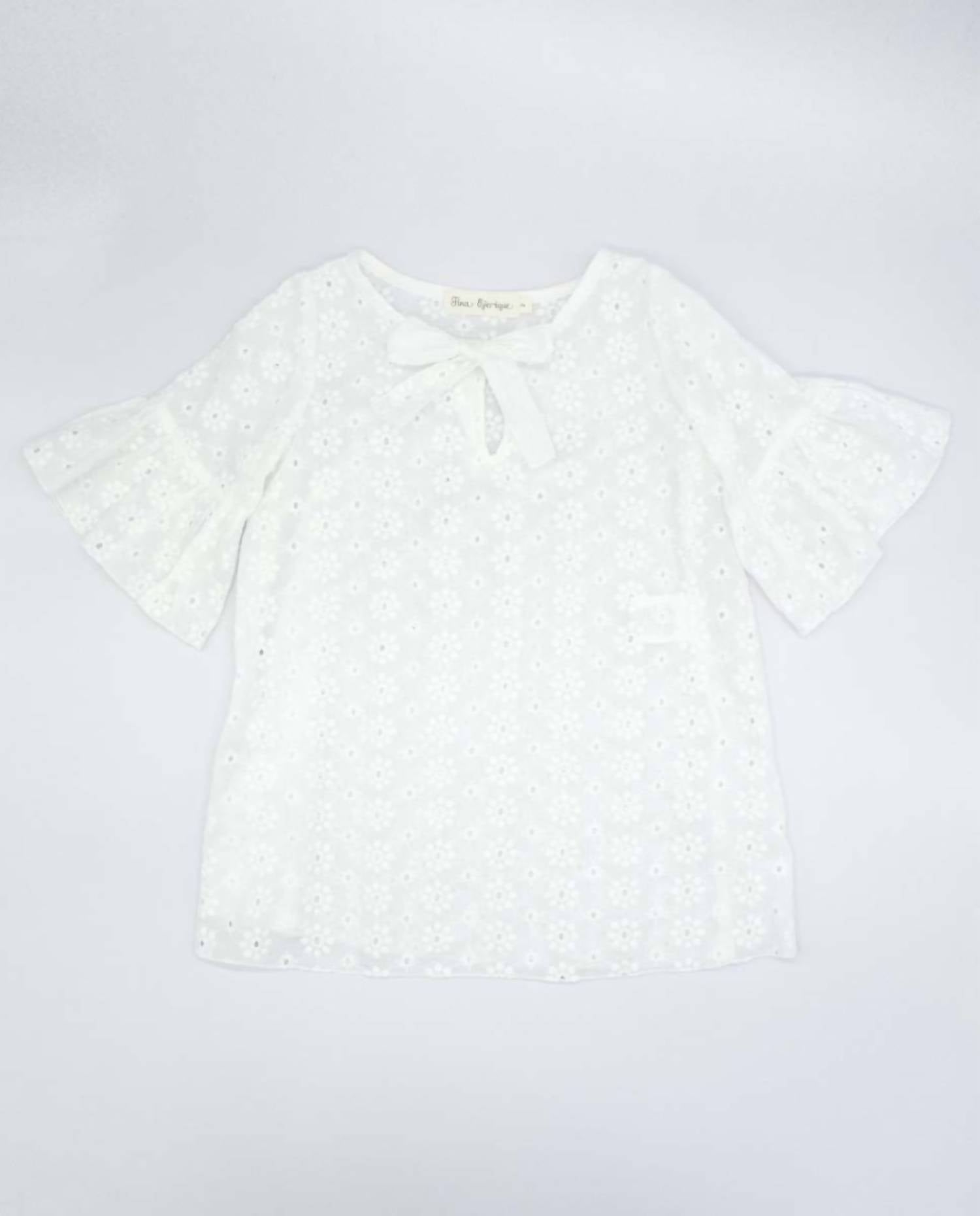 Fina Ejerique - Girl's Embroidered Eyelet Cover Up Dress