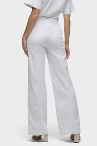 Hudson - Tie Waist Pin Tucked Trouser Pants
