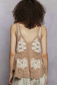 Pol - Crochet Knit Top
