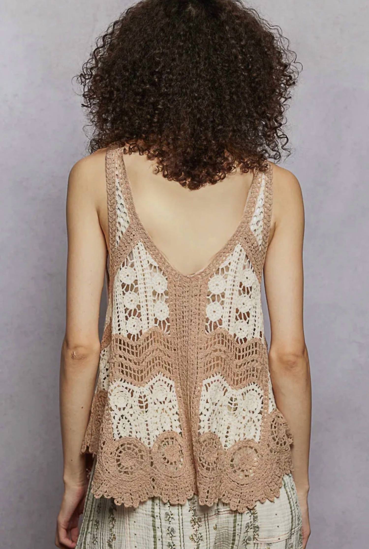 Pol - Crochet Knit Top