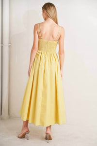 Flying Tomato - Demi Smocked Bodice Midi Dress