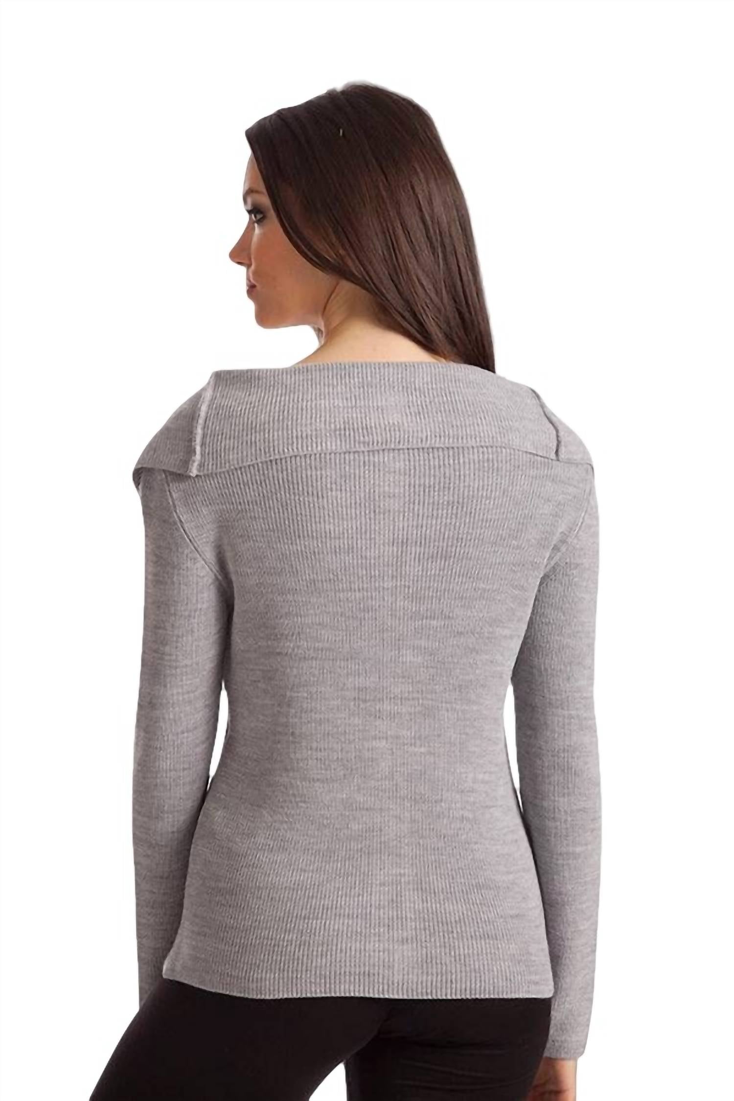 James Ribbed Bell Sleeve Top
