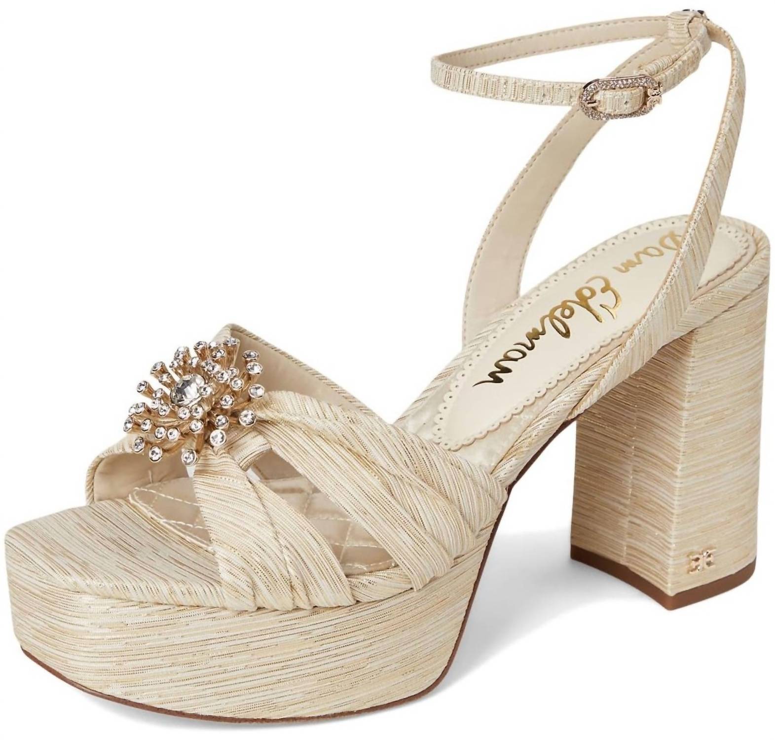Sam Edelman Women's Janelle Sandal in soft gold - women's sandal