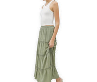 Be Cool - Dana Tiered Maxi Skirt