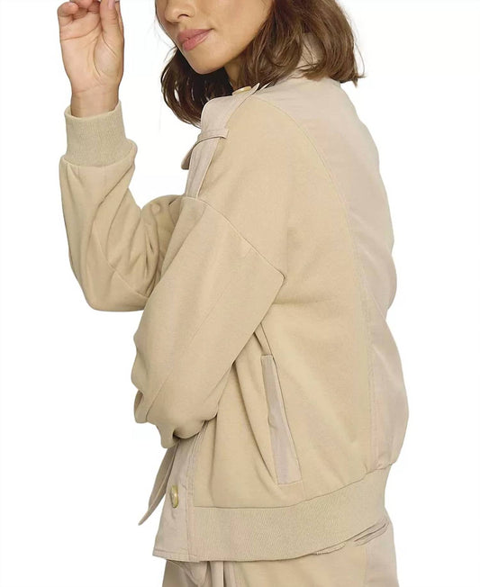 Central Park West - Mixed Media Trench Bomber Jacket