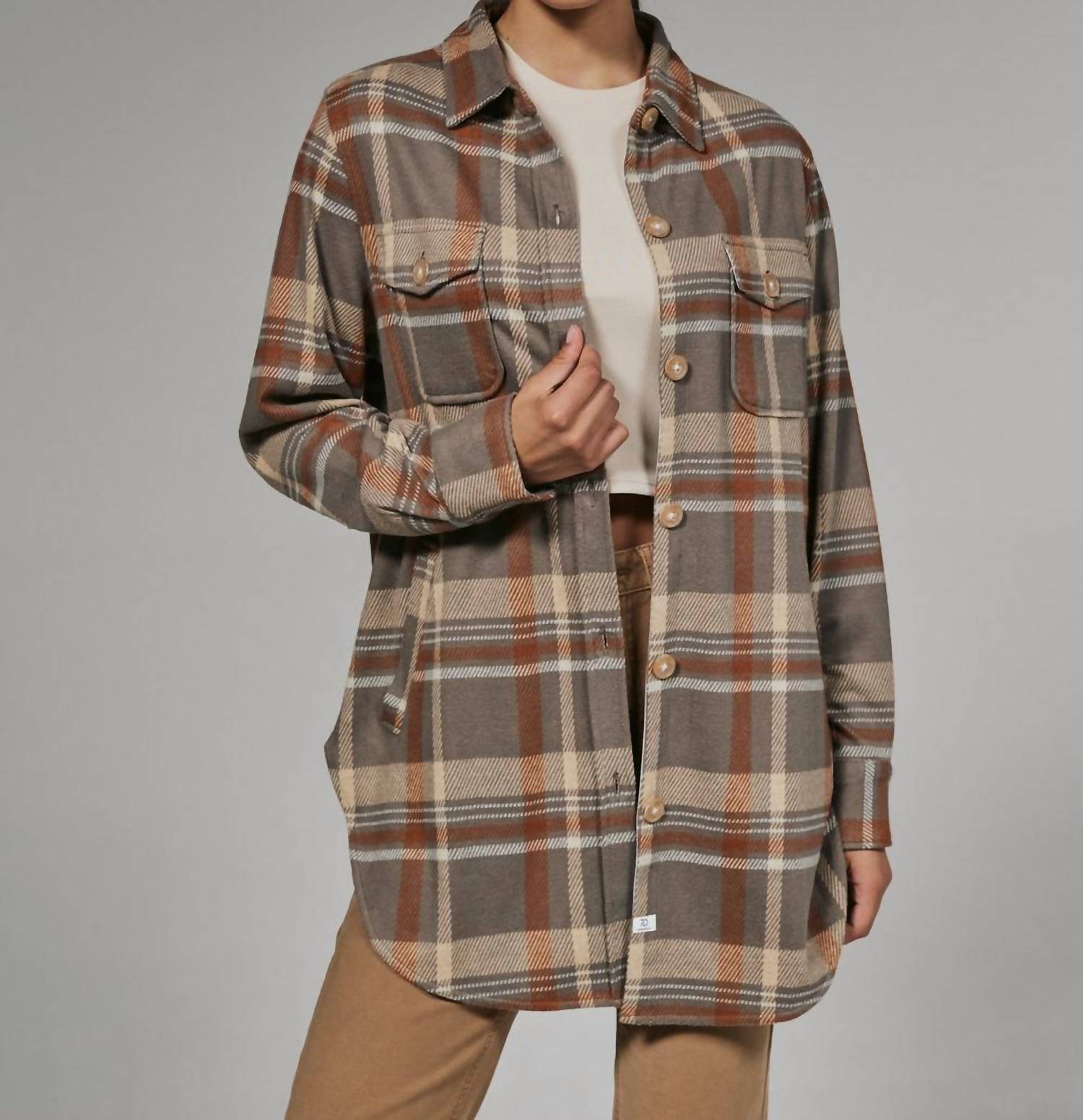 7Diamonds - Generation Plaid Soft Knit Shacket