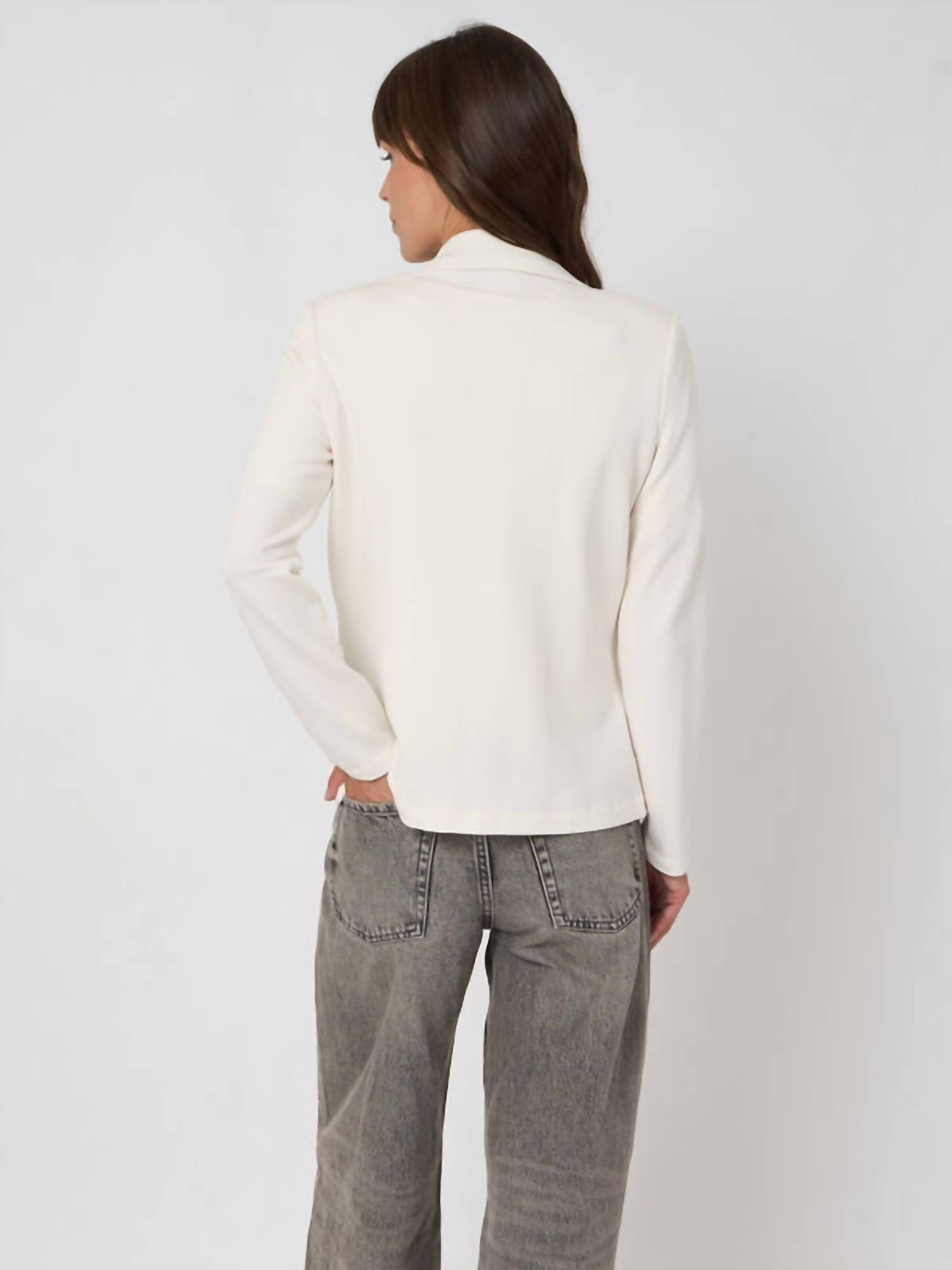 Repeat Cashmere - Tailored French Terry Sweatshirt Blazer
