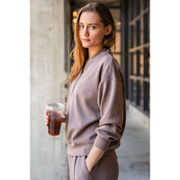 Rae Mode - Scuba Luxe Half Zip Jacket - Plus