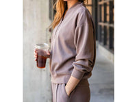 Rae Mode - Scuba Luxe Half Zip Jacket - Plus