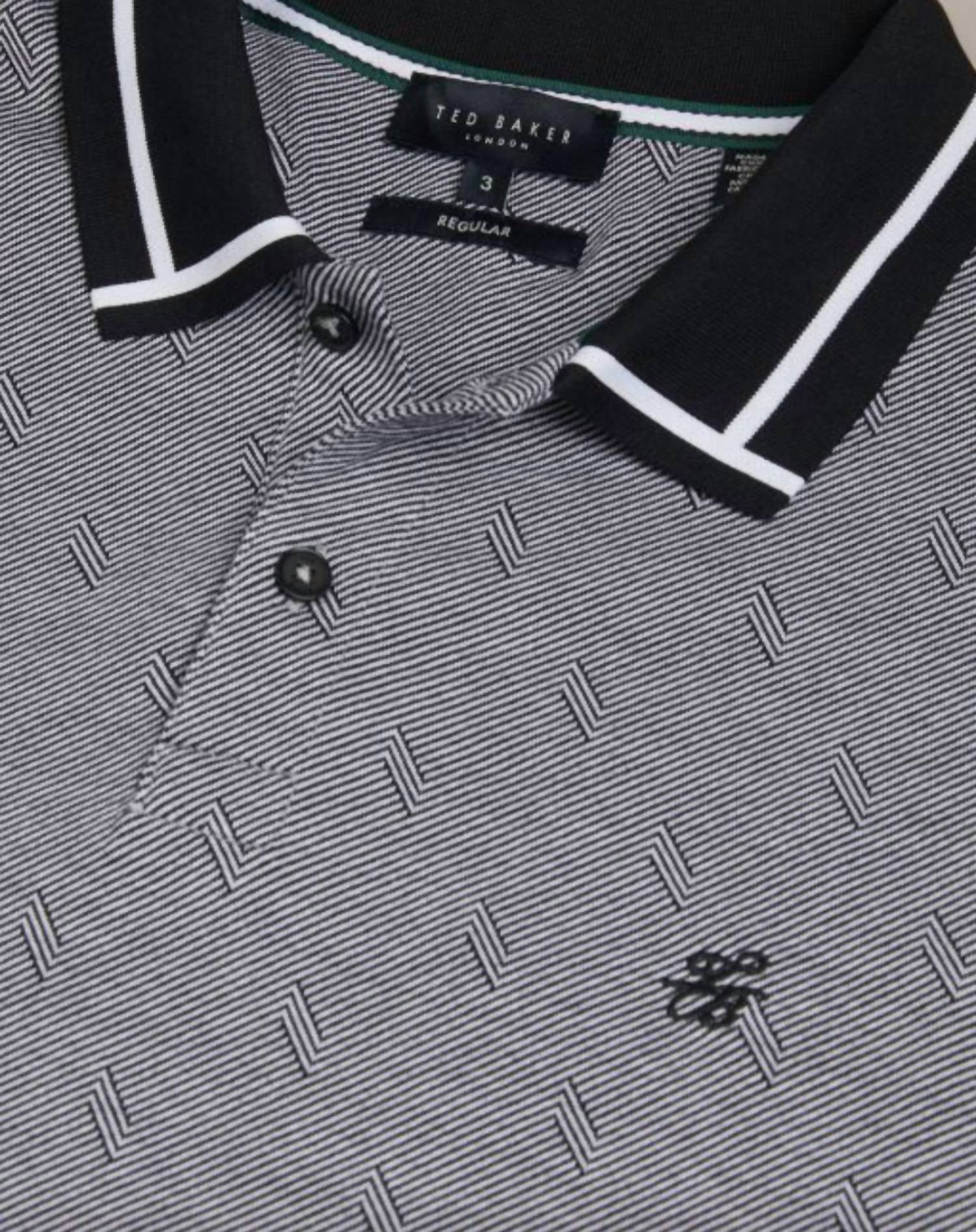 Ted Baker - Men's Ginald Herringbone Stitch Regular Fit Polo