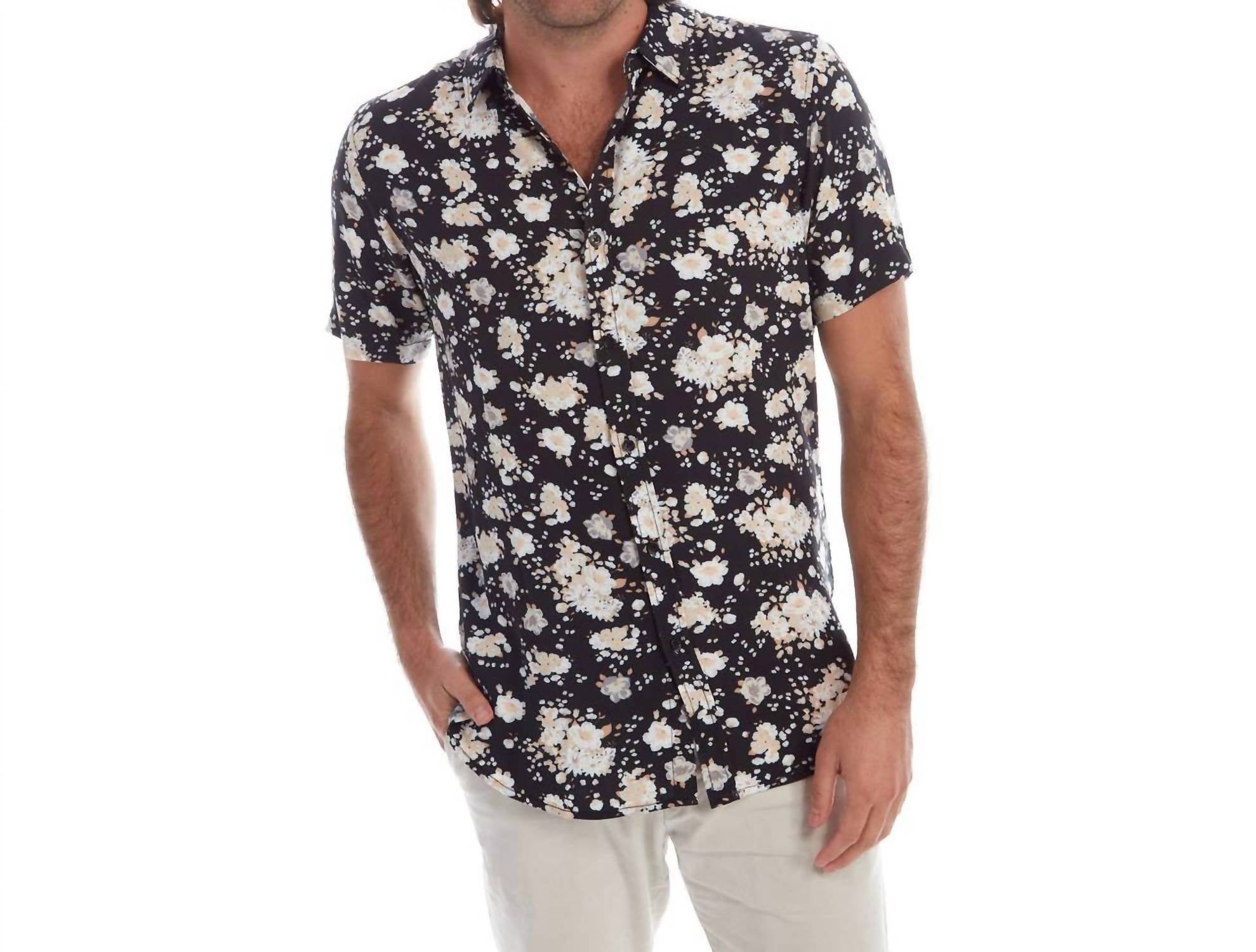 Px - Short Sleeve Floral Rayon Shirt