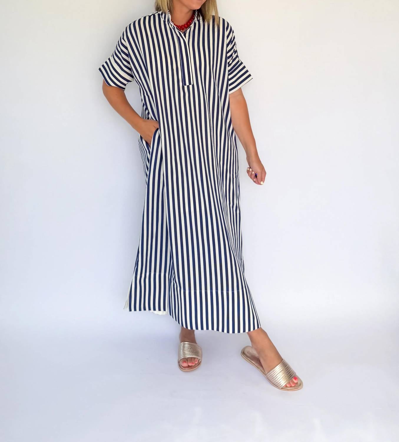 Entro - Button Front Midi Shirt Dress