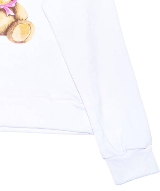 Flowers By Zoe - Girls Theodora Bear With Bow Sweater