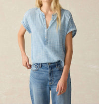 Faherty - Dream Cotton Gauze Desmond Top