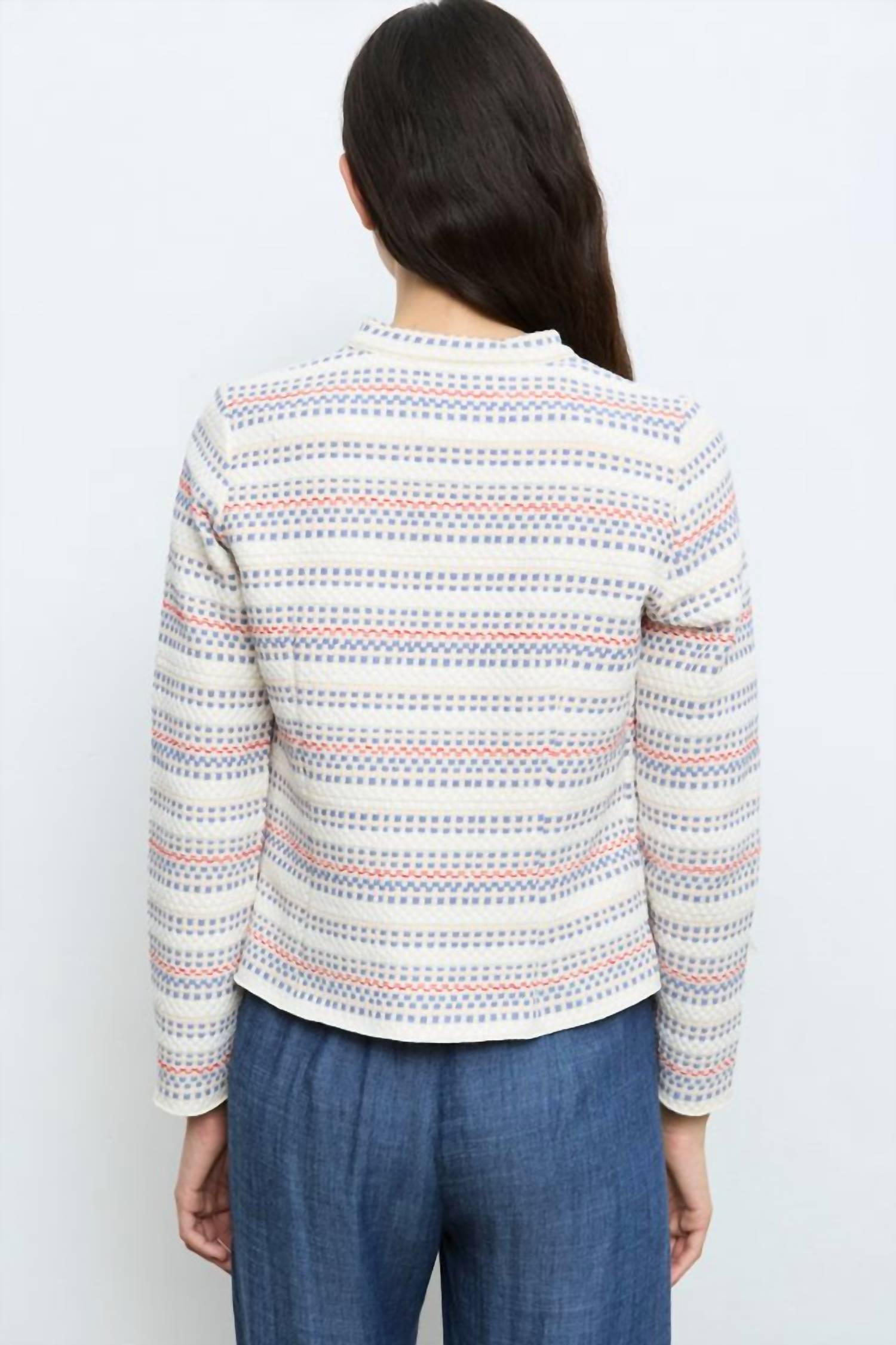 Aldo Martins - Woven Long Sleeve Sweater Jacket