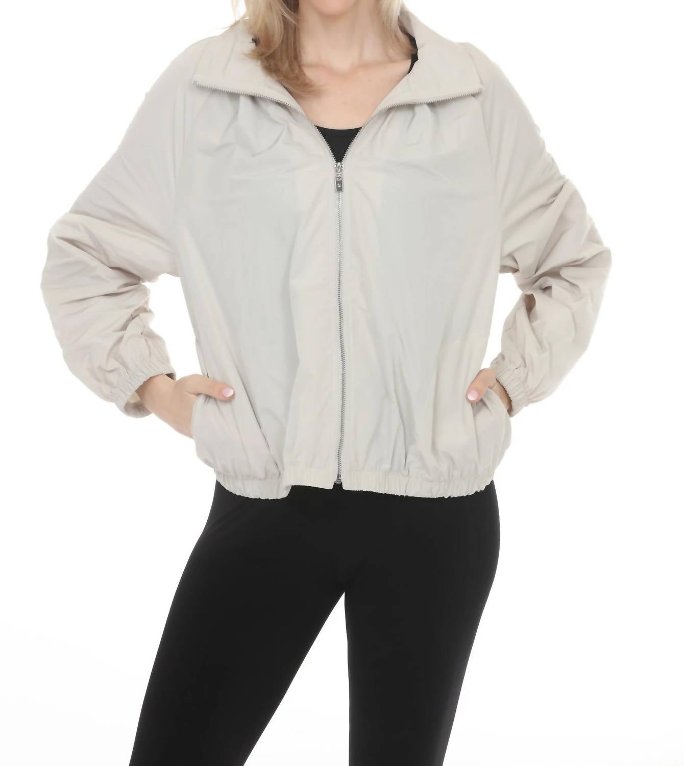 Joseph Ribkoff - High Neck Zip-up Windbreaker