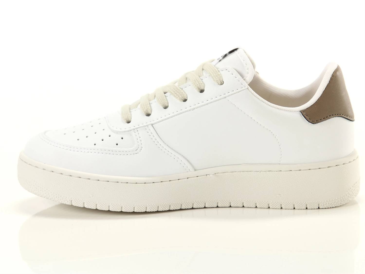 VICTORIA Women's Low-top Lace-up Sneakers in taupe - women's sneaker - alternate view