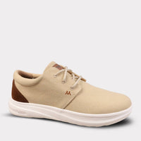 Mykos Men's Emerson Lace-up Travel Sneaker in taupe - men's sneaker - detail view