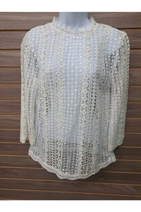 Kate C. - Women's All Over See Thru Lace 1 Button Back
