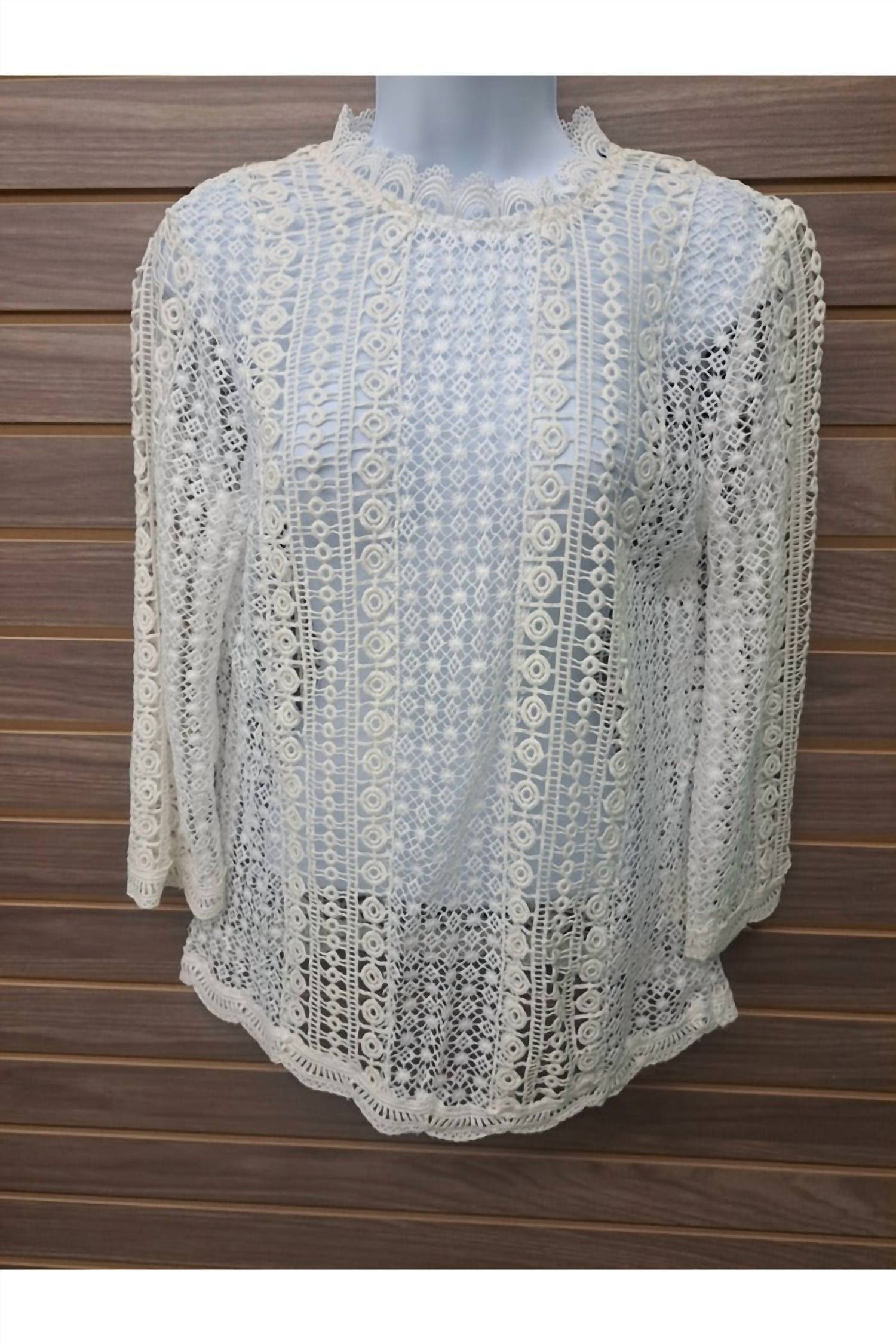Kate C. - Women's All Over See Thru Lace 1 Button Back