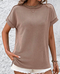 Unknown - Short Sleeve Ribbed T Shirt