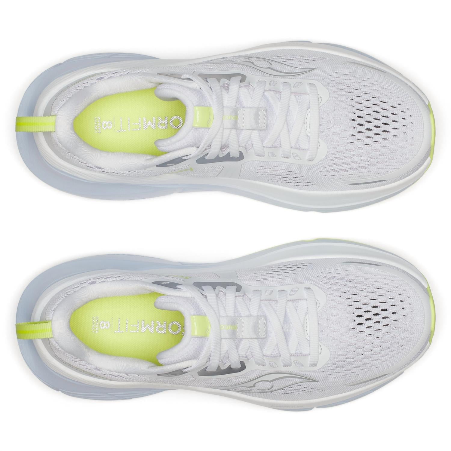 SAUCONY Women's Guide 18 Running Shoes in white ice melt - women's shoe - alternate view