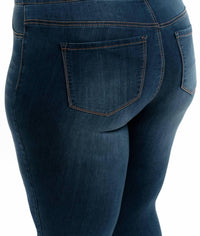 1822 Denim - High-rise Pull-on Skinny Ankle Jeans - Plus