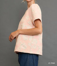 Umgee - Metallic Floral Top