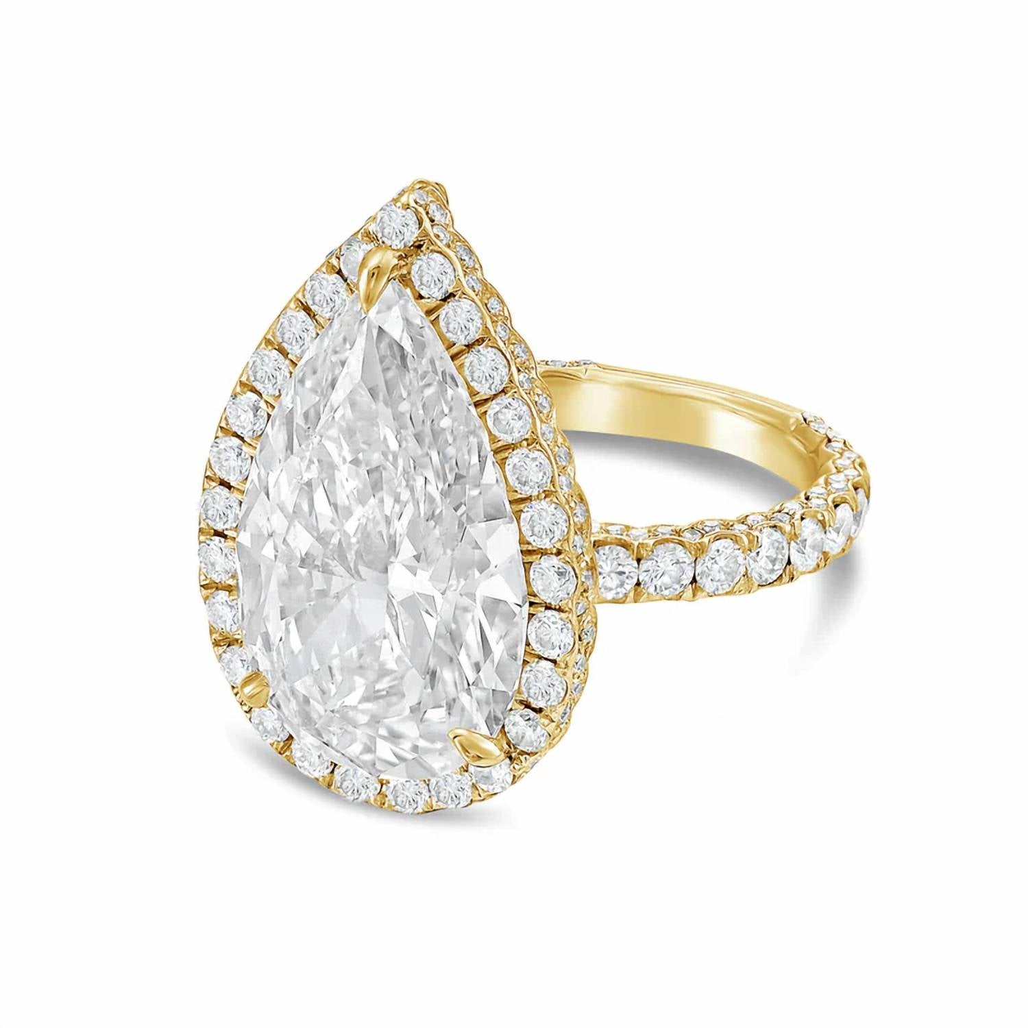 Diana M Jewels - Women's Pear Lab-Grown Diamond Fashion Ring (5.50 Ct) - Signature