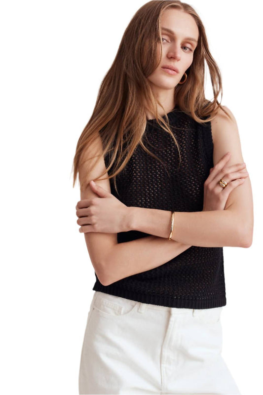 Toccin - Estelle Crochet Racer Tank Top