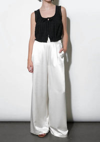 Greylin - Cora Easy Satin Wide Leg Pants